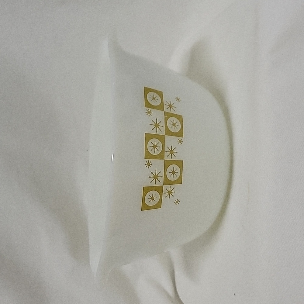 Vintage MCM Fire King Glow Atimic Starburst Mixing Bowl